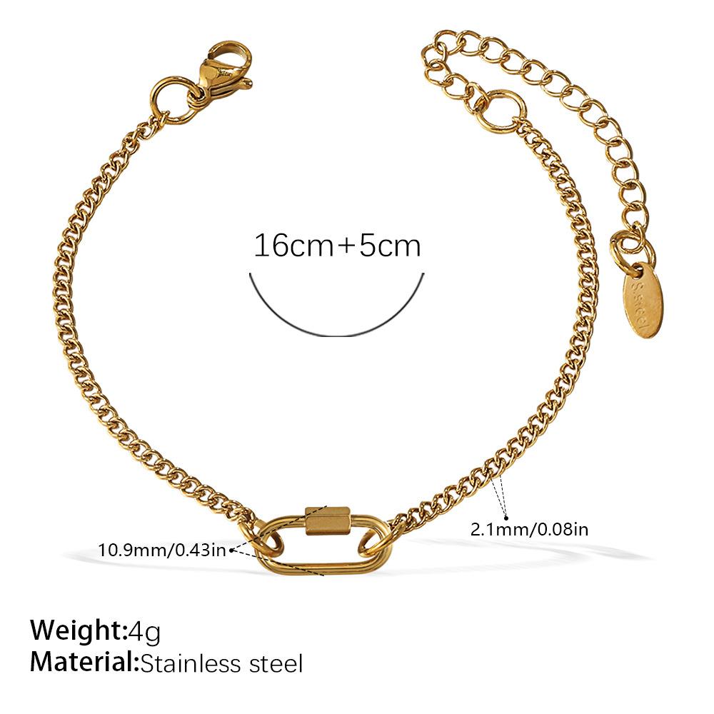 Japan And South Korea Fashion Niche Bracelet Necklace Women'S Personality Design Versatile Jewelry Does Not Fade Popular Trend