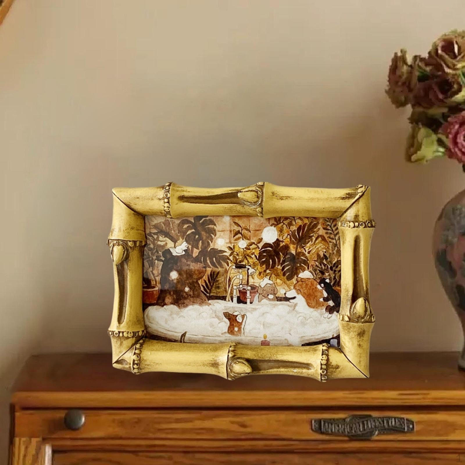 

Мультяшный держатель для фоторамки для настенного и настольного дисплея, идеальный офис для гостиной 6inch