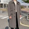Woolen H-shaped Coat Men's Winter Quilted Coat Korean Style Loose Mid-length Warm Windbreaker