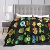 P-Plants-vs-Zombies Video Games Blanket  Decorative Flannel Bedding Throws For Home Decor Super Soft Design Quality Bedspread