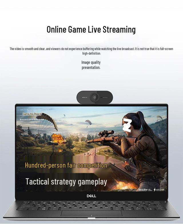 Universal Driver-Free Webcam with Microphone for Video Conferencing, Online Classes, Live Streaming & Hotel Check-In