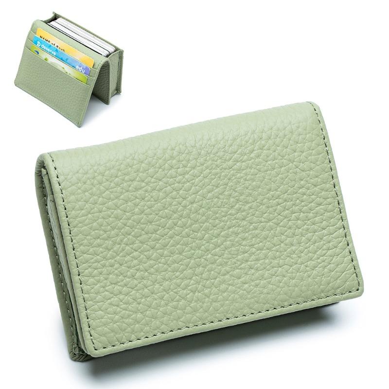 Borsa per biglietti da visita multifunzione, casual, primo strato, borsa da trasporto per mucca, porta biglietti da visita, porta monete creativo per uomo