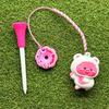 Golf Tee Hanger Plastic Anti Lost Golf Tee Ring with Strap Cartoon Animal Golf Tee Holder Tee Loss Prevention Golf Accessories for Men Women