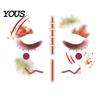 Skin Friendly Temporary Face Art Halloween Tattoo Stickers, Waterproof Scary Makeup Decals for Party, Kits Adults Wound Scar Body Kids Water Transfer