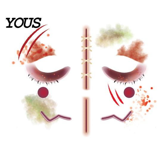 Skin Friendly Temporary Face Art Halloween Tattoo Stickers, Waterproof Scary Makeup Decals for Party, Kits Adults Wound Scar Body Kids Water Transfer