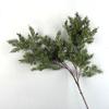 Artificial Norfolk Pine Branch Christmas Ornament with Soft Glue Hand-Rolled Pine Needles In Green