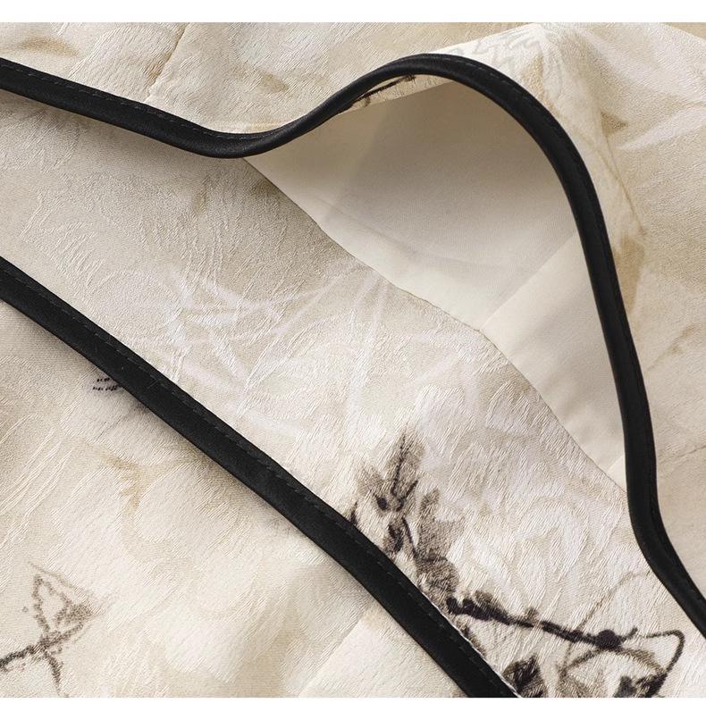 Lato 2025 Wysokiej klasy spódnica A-line w stylu chińskim