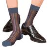 Men's Stylish Colorful Striped Dress Socks Thin and Breathable Fabric Business Socks for Office Wear and Formal Occasion