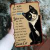 1pc I Am Your Tuxedo Cat Metal Tin Sign 8x12 Inch Rustic Vintage Wall Art Retro Iron Hanging Plaque Pet Lover Home Decor