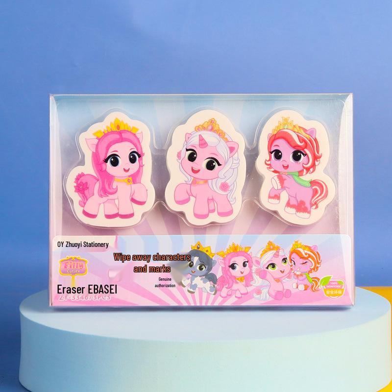 Creative 3D Superhero Pony Eraser for Kids - Back to School Gift