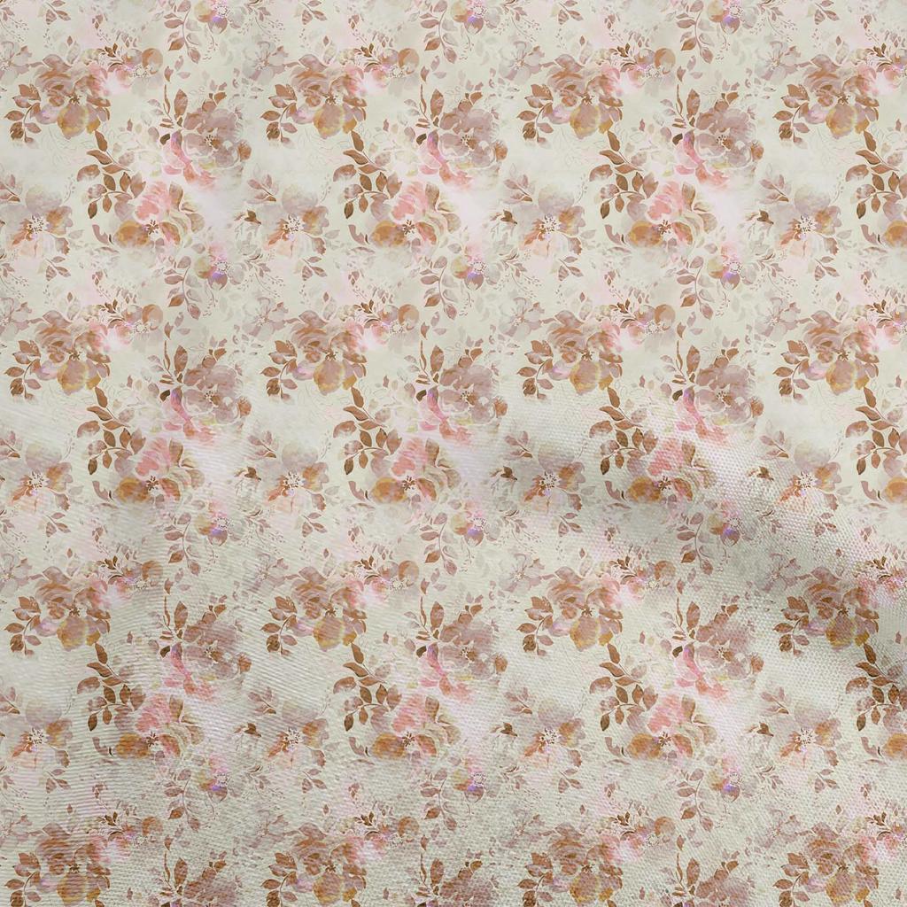 oneOone Bawełniana elastyczna zielona tkanina akwarelowa kwiatowa szycie rzemieślnicze projekty nadruki na tkaninie na jard 40 cali