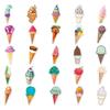 50 Ice Cream Cartoon Graffiti Stickers for Journals, Laptops, Suitcases, Cars, and Scooters.