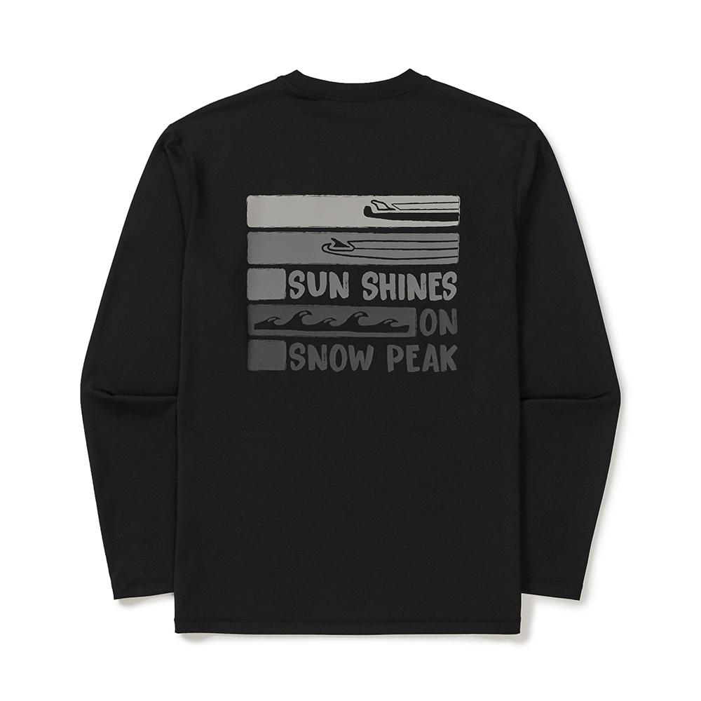 [Snowpeak] Water Graphic Rashguard Black (S25MMWSW08)