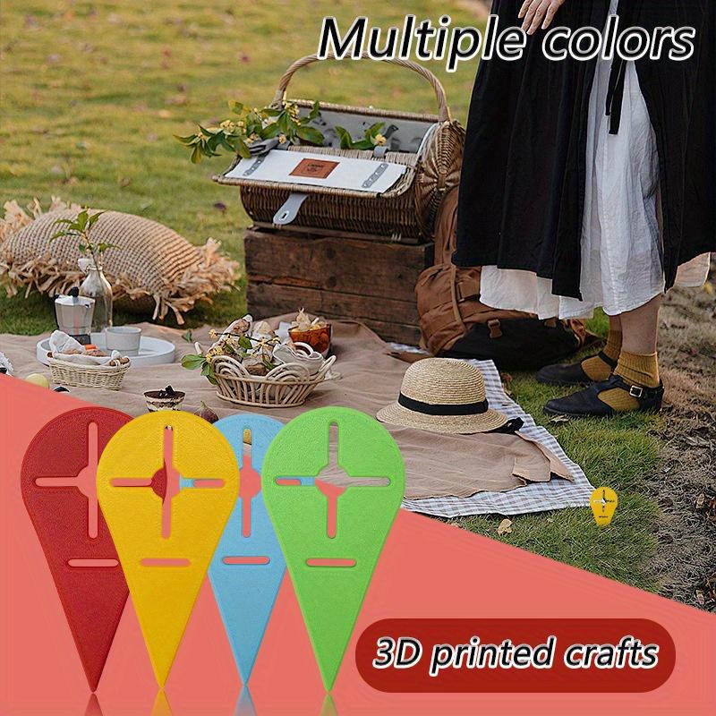 

2Pcs Outdoor Beach Grass Creative Tools Plastic Beach Towel Clip Yellow 2Pcs