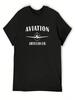 Aviation American Gin T-Shirt Anime Shirt Custom T Shirt Cute Clothes Cotton T Shirt Unisex