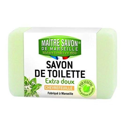 Maitre Savon De Marseille Sabon Provence Honeysuckle 100g Plant-based Soap Fragrance Made France Facial Cleansing Moisturizing