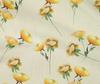 oneOone Cotton Flex Cream Fabric Flower & Leaves Watercolor Sewing Fabric By The Yard Print Diy Clothing Sewing 40 Inche