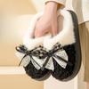 Cotton Slippers for Women's Inner Home, Thick-soled Plush Couple Shoes