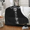 Giraffe Print Blanket Flannel Blanket for Sofa Office Bed Camping Travel Gift Blanket
