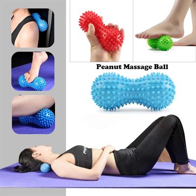 Pelota de Masaje de Cacahuete Masaje de Pies Fascitis Alivio de Puntos de Acupresión Activo Dolor Arco Pie Espalda Relajación Muscular Ejercicio de Yoga Fitness