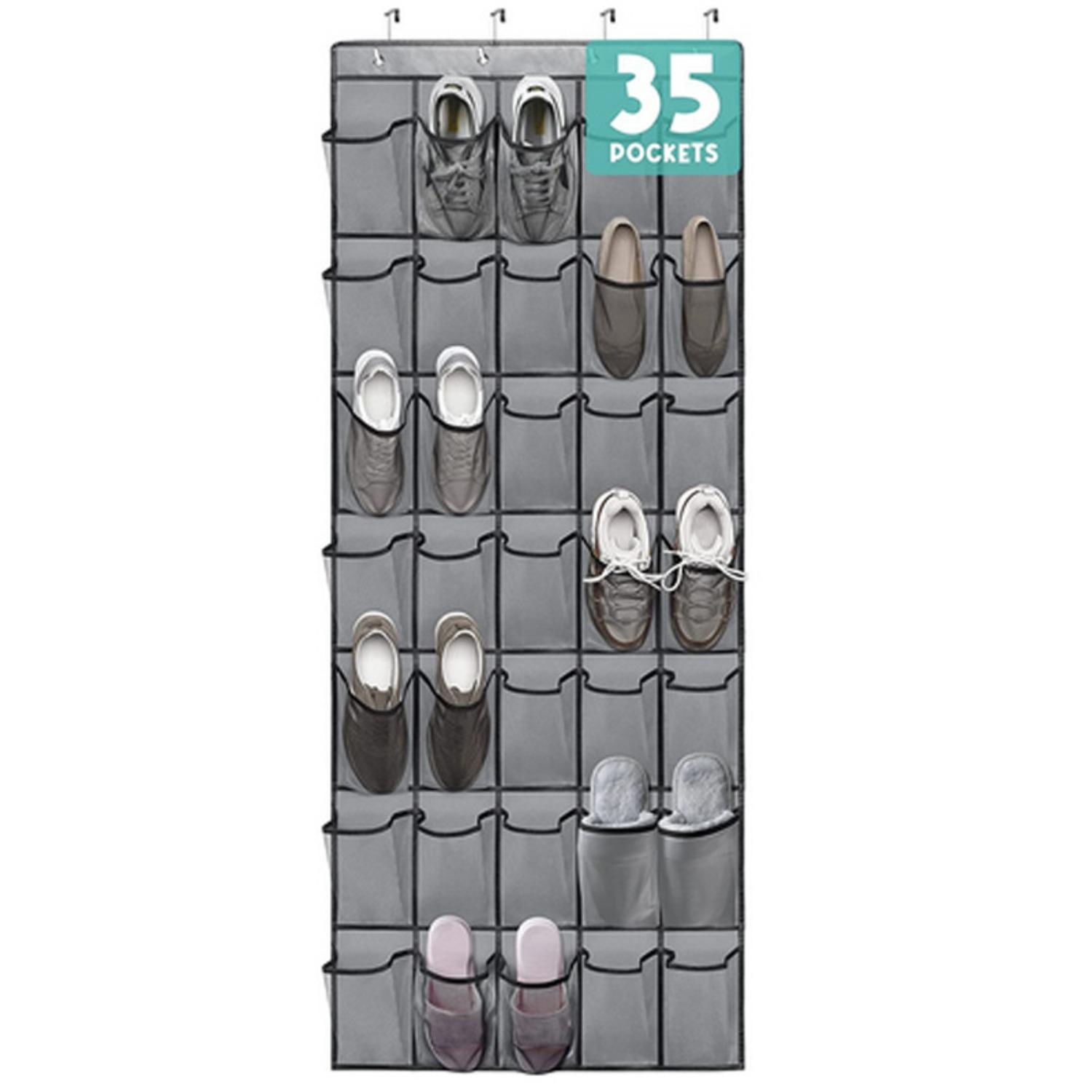 Over The Door Shoe Rack with 3540 Large Mesh Pockets Hanging Shoe Organizer for Closet Hanging Shoe Rack Holder 13180₽