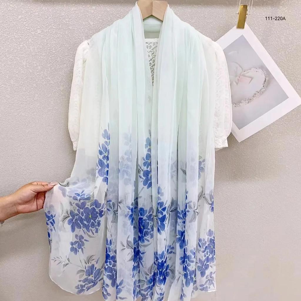 New Floral Bandanas Silk Scarf Women Headband Accessories Handkerchief Neckerchief Fashion Neck Scarfs Satin Ladies Foulard 2024