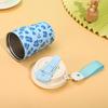 Leopard Print Thermal Water Bottle 450ml Drinking Straw Cup Vacuum Flask  Sports Activities