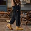 Heren Luxe Katoenen Overall met Fluweelvoering - High-End, Modieus, Kwaliteit Casual Broek met Rechte Pijpen