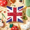 Union Jack Flag Cushion Cover Plush Fabric Soft DoubleSided Printed Sofa Warm Winter Home Gift Pillow Cover