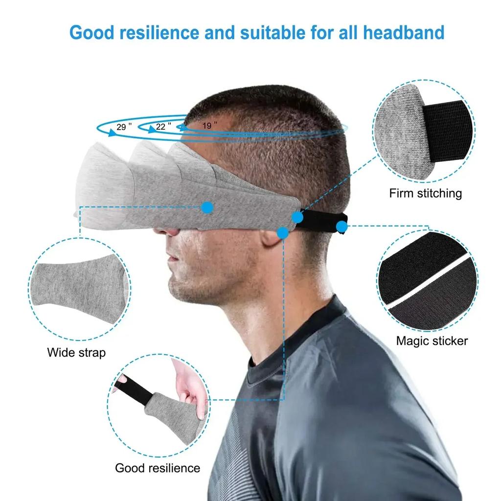 Sovmask Snabbsomnande Ögonmask Ögonskugga Skydd Skugga Lapp Kvinnor Män Mjuk Bärbar Ögonbindel Resa Slaapmasker