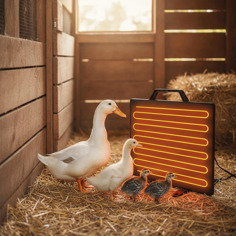 Adjustable Temperature Poultry Heating Panel Quiet Animal Heating Lamp Brooder Heating Plate Farm