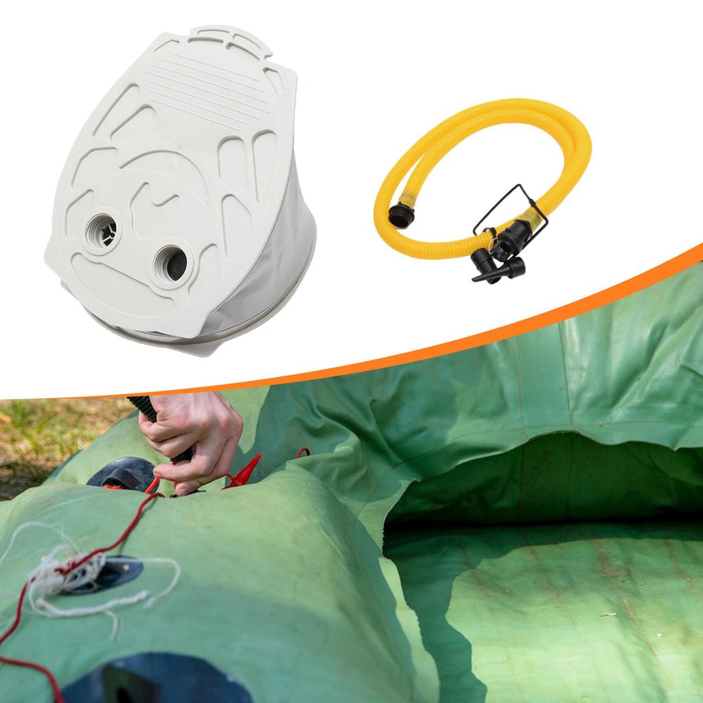 Foot Pump Air Mattress Easy Inflate Deflate Inflator Kayak Air Pump High Volume