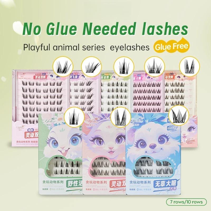 Clusters Eyelashes Glue-free False Eyelashes Natural Eyelash Manga Lashes Soft False Eyelashes Daily Makeup