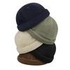 Clape Brimless Roll Retro Watch Outdoor Men's Cap, Cotton, Style, Casual, Slimming, Round, Cap, Unisex, (C-HBH01-Navy Blue)