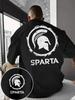 Spartan Helmet Cotton TShirt Athletic Casual Retro Vintage Men Fitness Muscle Black Tee - Men's Summer Cotton Graphic Tee
