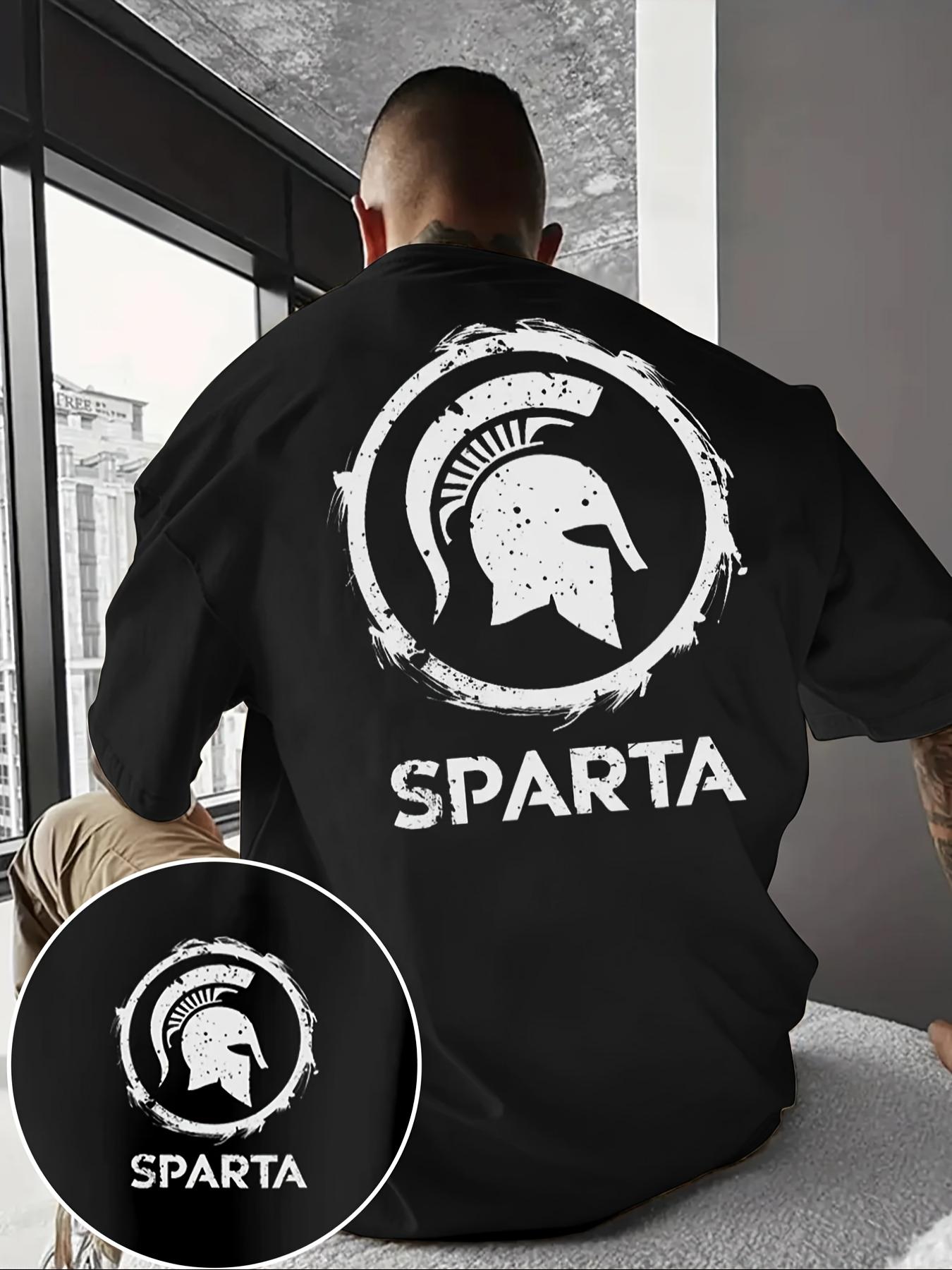 

Spartan Helmet Cotton TShirt Athletic Casual Retro Vintage Men Fitness Muscle Black Tee - Men s Summer Cotton Graphic Tee S разноцветный