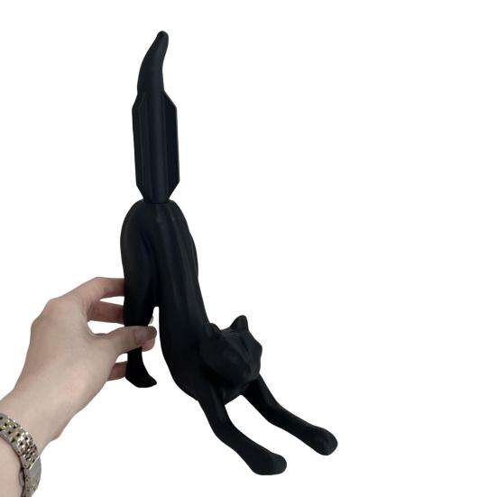 Cat Toilet Paper Holder Desktop Fun Roll Paper Holder Black Leopard Cat Toilet Roll