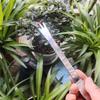 1pc Bonsai Rake, Double-Ended, Stainless Steel Soil Pressing Tool & Bud Removal Tool for Handmade Bonsai Crafting