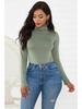 Women's Sexy Slim-Fit High Neck Bodysuit - 13 Colors, Long Sleeve, Solid Color, Winter Jumpsuit