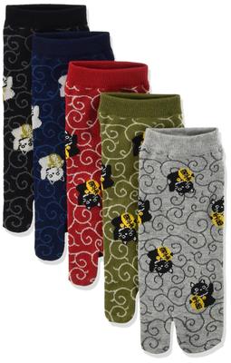 Tabi Fantasy and Creature Ankle Length [Yutaka] Japanese-style Women's Socks, Series, Five-Pair Set,