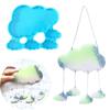 Cloud Combination Pendants Silicone Mold Door Hanging Plate Wall Decoration Crystal Epoxy Resin Mold for  Crafts