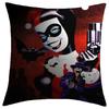 Luxuriöser 18'' Harley Quinn Joker Polyester-Kissenbezug für ultimative Heimdekoration