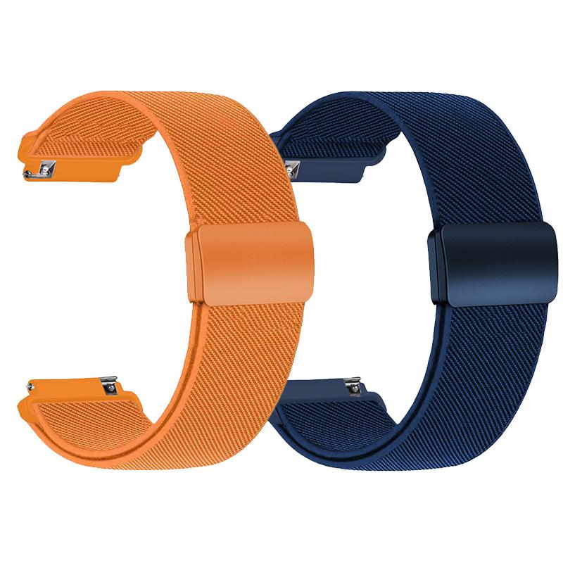 1-2PCS 20/22mm Magnetic strap for Samsung Galaxy Watch 7 6 5 4 40/44mm 6Classic 47mm Nylon Loop band for Huawei Watch GT5 Pro 4