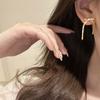 Bow Snake Bone Chain Stud Earrings Small Fresh And Sweet Elegant Collarbone Chain Fashionable Versatile Blade Chain Set