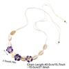 Handmade Ceramic Floral Shell Necklace Intricate Petal Designs Everyday Jewelry Accessory