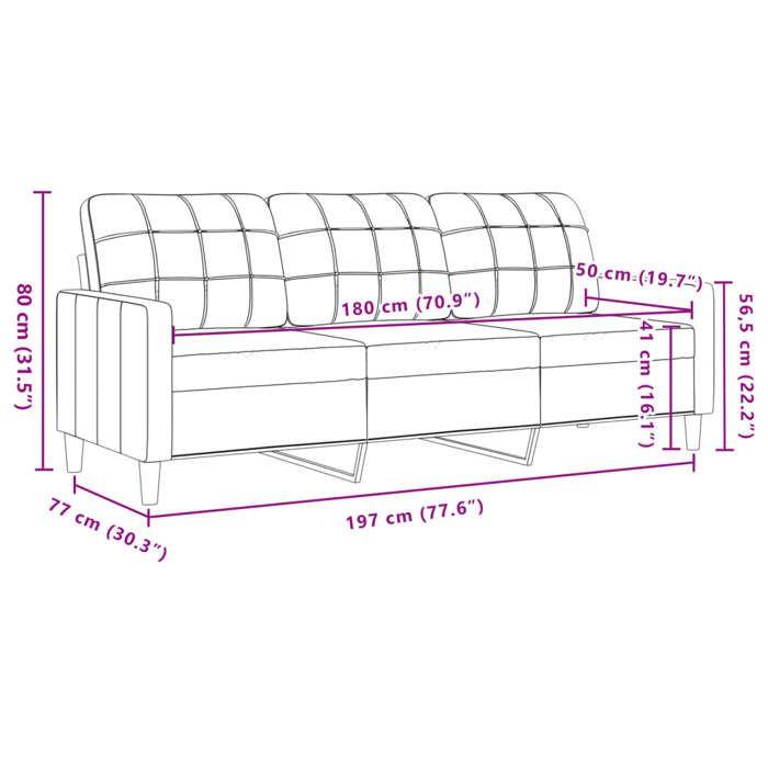 VidaXL Ensemble de canapés 3 pcs avec coussins et traversins velours 3278428