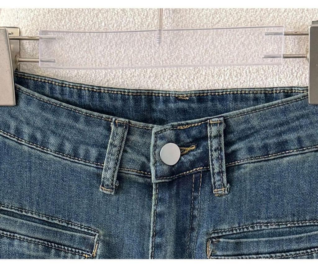 Drapey Retro Wide-Leg Jeans - Spring 2026, High-Waisted, Plus Size, Slimming, Versatile, Straight-Leg Pants for Women