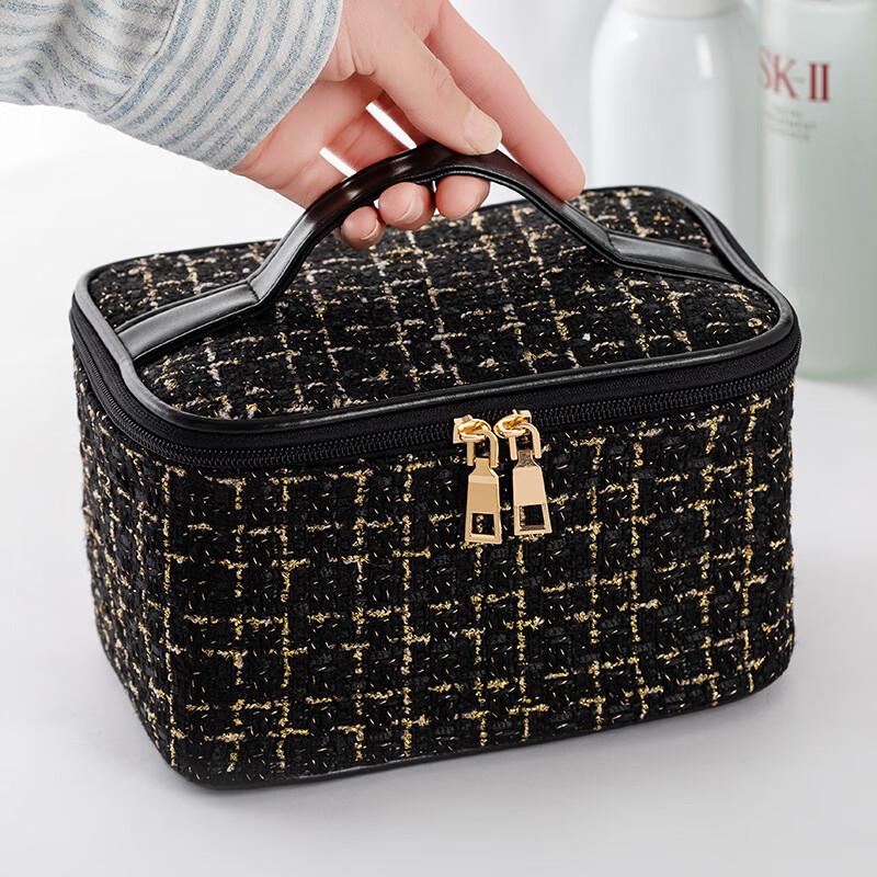 DCLOUD Ins Style Plaid Cosmetic Bag One Size