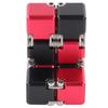 ADHD DIY Infinite Puzzle Toy Adult Portable Alloy Funny Stress Anxiety Relief Flip Puzzle Block Toy Red and Black