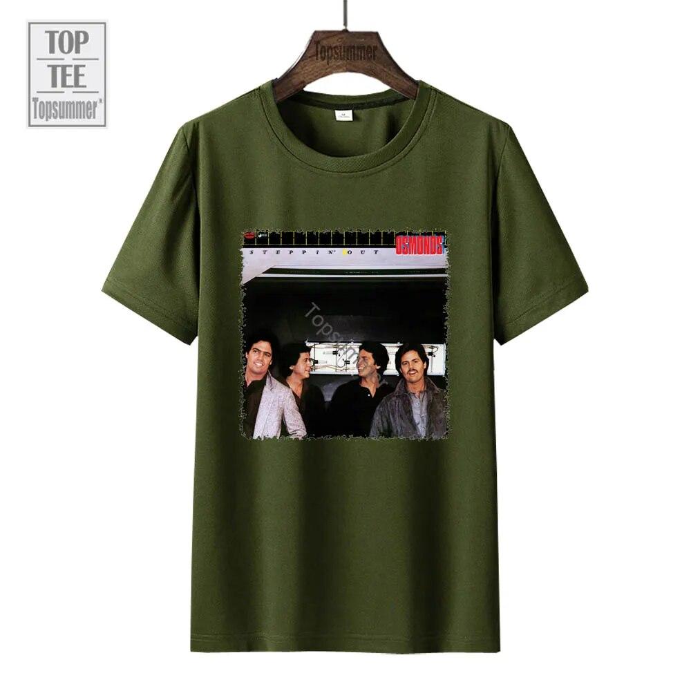 Steppin' Out Album Tričko The Osmonds Tour Tričko Dámské Streetwear Móda Tričko nadměrné velikosti Unisex černé topy